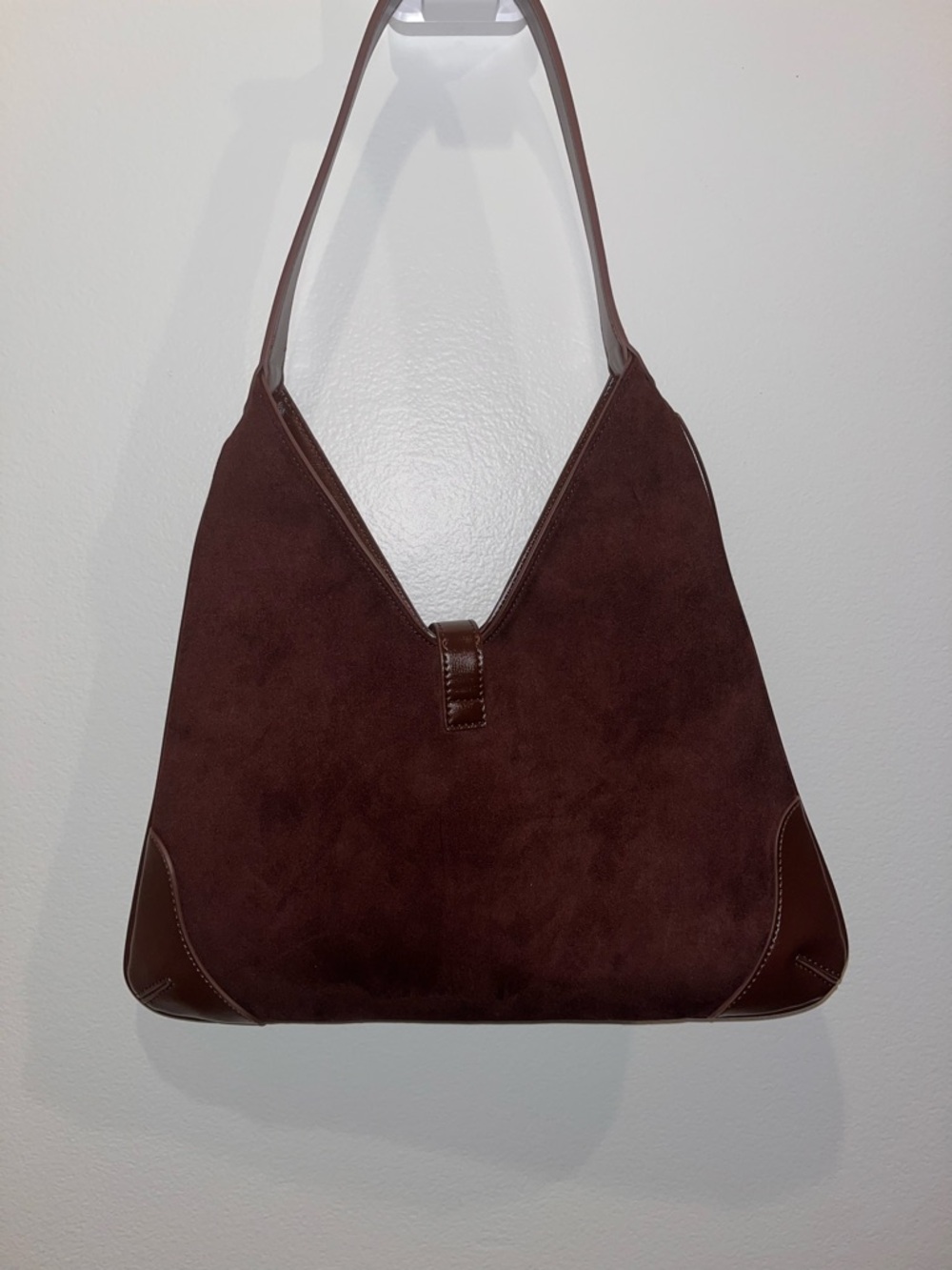 Brown Suede Shoulder Bag - Picture 11 of 12